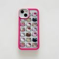Cute Cartoon Anime Role Hello Kitty Phone Case for Iphone 11 12 13 14 15 Pro Max Soft Transparent Anti-fall Protect Back Cover Vnce.