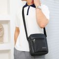 Luxury Vintage Men Messenger Bag Fashion PU Leather Shoulder Bag Business Crossbody Bag Large Capacity Male Casual Handbag. 