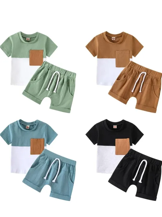Baby%20Boy%20and%20girls%20Short%20Sleeve%20T-shirt%20Tee%20Shorts%202%20Pcs%20Outfits%20Set%20used%20children%20baby%20comfortable%20T-shirt%20and%20pant%20baby%20toddler%20kids%20beautiful%20design%20-%20Image%202