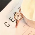 Small Gold Bangle Bracelet Watch Stainless Steel Retro Ladies Quartz Wristwatches Fashion Casual Thin Chain Watches. 