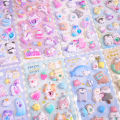 1 pc 3D Kawaii Cartoon Puffy Stickers Adhesive Stickers DIY Diary Stationery Sticker Children Gift School Office Supplies.