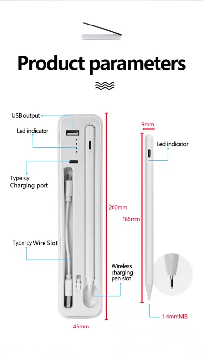 Yfashion%20Active%20%20Adsorption%20%20Stylus%20Pen%20Suitable%20For%20Mobile%20Pencil%20With%20Charging%20Case%20color%20-%20Image%205