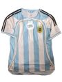 Argentina World Cup 2006  Authentic Retro Edition Half Sleeve Football Jersey. 