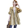 Women's Windbreaker Jackets Mid-Length New Spring Autumn Casaco Large Size 3XL Thin Coat Loose Casual Hooded Jacket Female. 