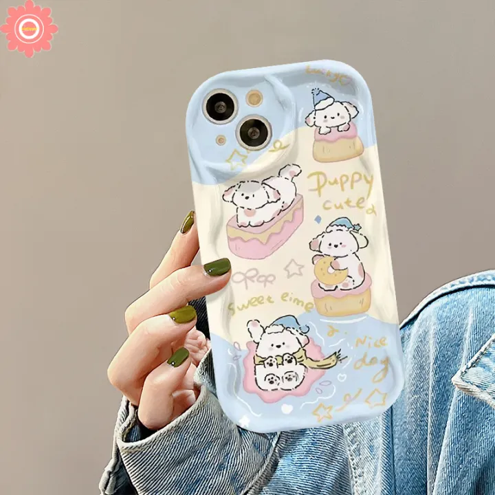 Creative%20Candy-Colored%20Stars%20Cartoon%20Puppy%20Kitten%20Phone%20Case%20Compatible%20For%20IPhone%2015%207Plus%2011%2014%2013%2012%20Pro%20Max%207%20XR%20X%206%208%206S%20Plus%20XS%20MAX%20SE%203D%20Wavy%20Curved%20Edge%20Soft%20Cover%20-%20Image%205