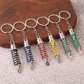 Metal Car Speed Gearbox Keychain Cool Men's Gear Head Keyrings Creative Manual Transmission Lever Key Holder Wallet Pendant. 
