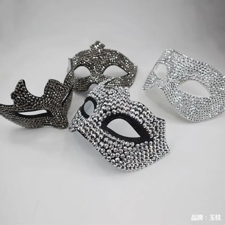 Halloween%20Mask%20Concert%20Show%20Mask%20High-end%20Diamond%20Prom%20Half%20Face%20European%20and%20American%20Fashion%20Party%20Rhinestone%20Eye%20Mask%20-%20Image%202