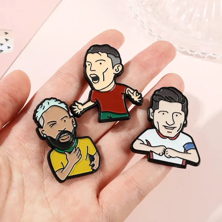 Soccer%20Star%20Enamel%20Pin%20Cartoon%20Player%20Jersey%20Brooch%20Custom%20Bag%20Lapel%20Badge%20Athlete%20Jewelry%20Gift%20for%20Fans%20Friends%20-%20Image%202