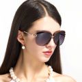 OQ BOGA 5 Styles Women Fashion Metal Full Rim Polarized Sunglasses Oval Frame Female Eye Protection Sun Glasses UV400. 