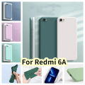 Original For Redmi 6A Silicone Full Cover Case Classic Simple Solid Color Phone Case Cover.