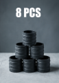 Rubber Round Chair Leg Caps 1 Inch with Felt Floor Protectors | Anti-Slip Furniture Feet Covers | Table & Chair Leg Pads | Durable Floor Protection Cups | Furniture Leveling Foot Caps Set (4/8/20/40/80/100 PCS).