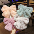 Cute Plush Bowknot Hairpin Furry Bow Hair Clips For Women Girls Large Barrette GJCUTE.