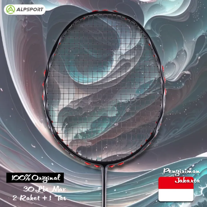 ALP%20V5%20Pro%20T50%20Carbon%20Fiber%20Badminton%20Racket%20%7C%205U%20Ultra-Light%20(77g)%20%7C%20MXH%20Shock%20Absorption%20+%20Wave%20Frame%20Design%20%7C%2030LBS%20High%20Tension,%20Offensive%20300mm%20Balance%20-%20Image%202
