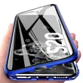 For Samsung Galaxy S20 Ultra Casing 360° Full Body Transparent Tempered Glass with Magnetic Adsorption Metal Bumper Case Cover. 