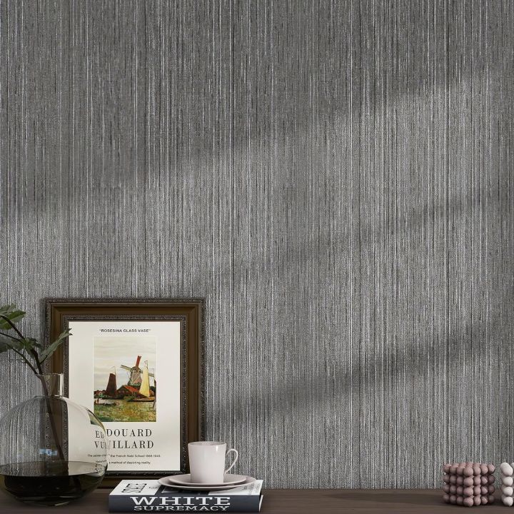 Grasscloth%20Peel%20and%20Stick%20Wall%20Paper%20Deep%20Grey%20Fabric%20Wallpaper%20Self%20Adhesive%20Removable%20Kitchen%20Wallpaper%20Grassweave%20Textured%20-%20Image%203