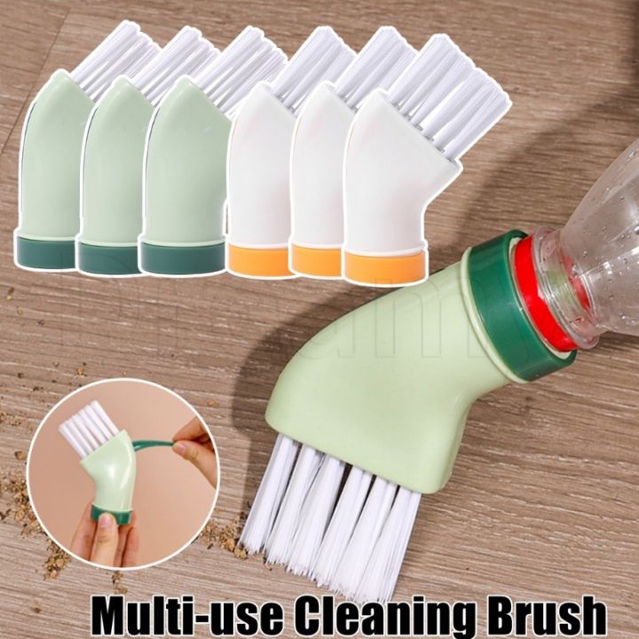 Multi-use Dead Angle Crevice Cleaning Brush - Can Be Connected To Water Bottle - Dry-wet Dual-use Brush - Sliding Door Track Brush - Window Groove Cleaning Brush - Home Clean Tool