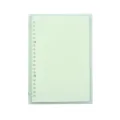 Transparent B5 Refillable Notebook 26 Rings/Holes Loose Leaf Binder Flexible Waterproof PP Cover 30 Sheets Ruled Lined Paper Refillable Binder for Office Home School Students Supplies. 