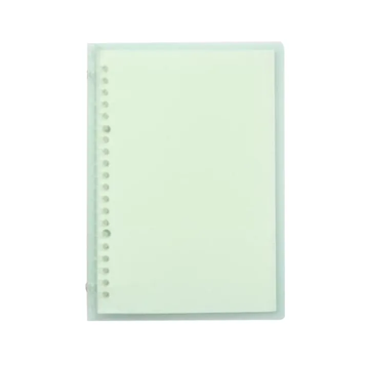 Transparent B5 Refillable Notebook 26 Rings/Holes Loose Leaf Binder Flexible Waterproof PP Cover 30 Sheets Ruled Lined Paper Refillable Binder for Office Home School Students Supplies