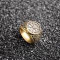 Men Viking Ring Vintage Embossed Design Finger Rings. 