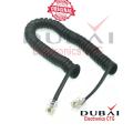 Telephone receiver telephone cable extension cord curled cable cable spiral receiver connector RJ11 Spring Cable 4.5 feet long.. 