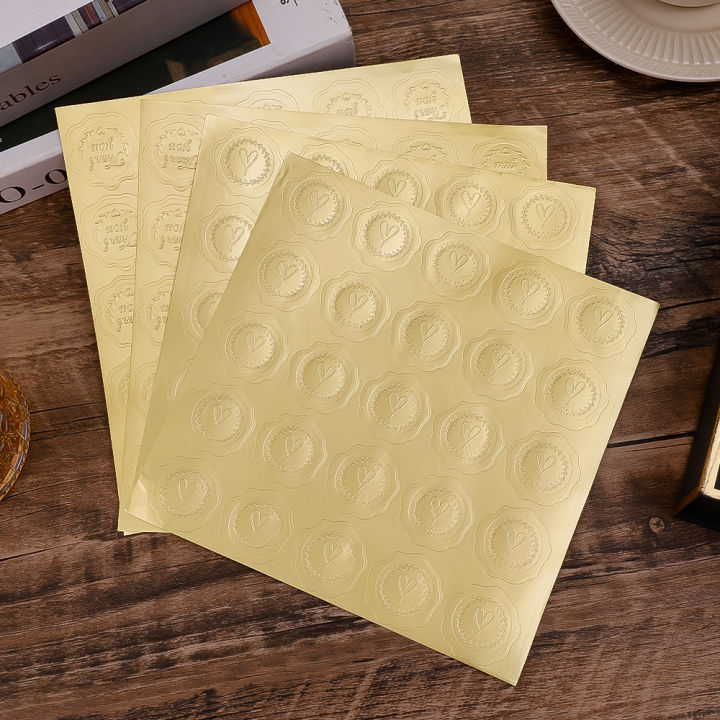 1/3%20Sheets%20Embossed%20Foil%20Seals%20Stickers%20Thank%20You%20Wax%20Envelope%20Seals%20for%20Wedding%20Party%20Invitation%20Present%20Decoration%20-%20Image%203