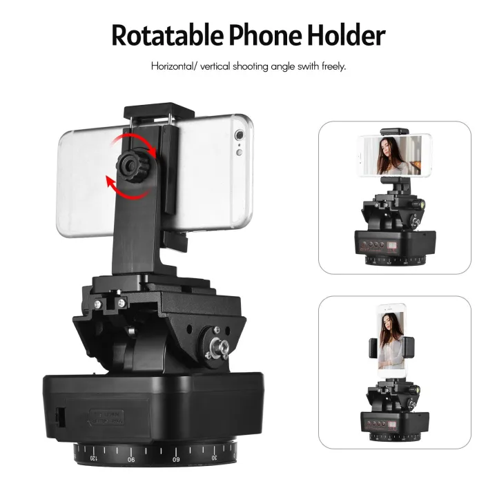 ZIFON%20YT-1000%202.4G%20Wireless%20Control%20Automatic%20Tripod%20Head%20360%20Degree%20Rotatable%20Motorized%20Panoramic%20Head-black%20-%20Image%207