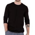 Premium Quality Black White And Navy Blue Color Full Sleeve T-Shirt For Men Collection By Top Tex - T Shirt For Man - T Shirt For Man.