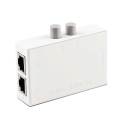 Mini 2 Port RJ45 Network Switch Ethernet Dual 2 Way Port Manual Sharing Switcher RJ45 Network Box Hub Adapter Splitter Conterver.