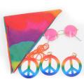 ippie Sunglasses eace Sign endant Earrings aiow ood 60 or 70's ippie p Accessories ecoratie Set. 