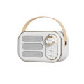 Plastic With Handle Old Fashion Retro Bluetooth-compatible 5.0 Speaker Wireless Music Player Portable Mini Vintage Speaker. 