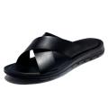 SHEN CE Summer Sandals Men Leather Classic Roman Open-toed Slipper Outdoor Beach Rubber Summer Shoes Flip Flop Water Sandals. 