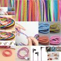 Mobile Phone 1.5m Wire Cord Rope Protector USB Charging Cable Bobbin Winder Data Line Earphone Cover.