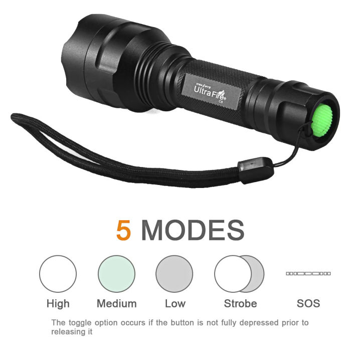 UltraFire%20C8%2018650%20High%20Power%20LED%20Flashlight%20Rejected%20Tactical%20Lamp%20Torch%20Light%20Hunting%20Outdoor%20Lighting%20Lantern%20-%20Image%202