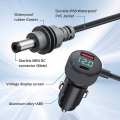 For Starlink Mini Car Charger DC Power Cable Cigarette Lighter 12V-48V with Digital Display Durable USB-C 140W USB-A 35W Ports. 