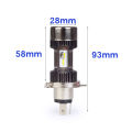 Motorcycle 12v H4 Hi Lo beam Moto LED white M8 Headlight. 