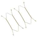 4 PCS Expandable Metal Wall Plate Display Rack for Decorative Plates. 