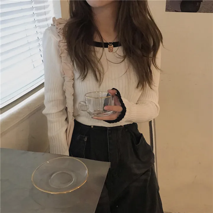 IELGY%20Black%20Knitted%20Women's%20clothes%20Casual%20All-match%20Base%20Long-sleeved%20Sweater%20Top%20Jacket%20-%20Image%207