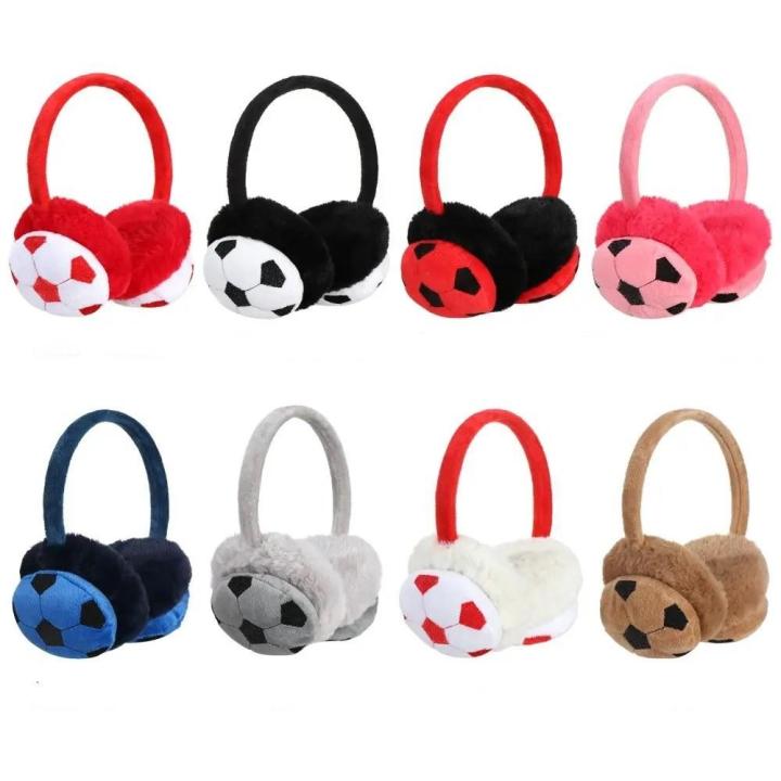 Plush%20Winter%20Warm%20Earmuffs%20Windproof%20Football%20Design%20Earmuffs%20Unisex%20Ear%20Muffs%20For%20Kids'%20Winter%20Activities%20Sports%20Events%20Cold%20-%20Image%202