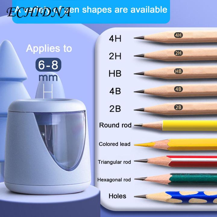 Effortless Pencil Sharpener Portable Electric Pencil Sharpener Rechargeable Battery Operated Ideal School Stationery Gift for Students