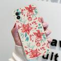 Samsung Galaxy A32 White Flowers Silicone Phone Case. 