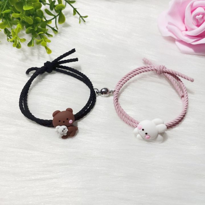 New%20Hugging%20Bear%20Bunny%20Magnetic%20Couple%20Bracelet%20Kid%20Friend%20tudent%20Cartoon%20Rubber%20Band%20Hair%20Rope%20Fahion%20Gift%201Pair%20-%20Image%207