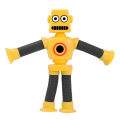 Suction Cup Stickbot Toys Sticky Robbot Toys For Boys Stick Bot Funny Deformable Action Figure Sucker Toys Kids Child Toy. 