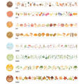 【A village Store】Autumn Leaves Coffee Bread Plants Journal Washi Tape Adhesive Tape DIY Sticker Label Masking Tape. 