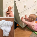 Baby Safety Lock 3 Pcs Combo - Multi-Purpose Adjustable Strap Locks for Cabinet, Drawer, Refrigerator, Toilet & Fridge - Child Proof Security No Drilling Required  Black, Coffee & White Best price in Bangladesh. 