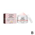 5 In 1 Face Cream Moisturizing Whitening Anti Wrinkle Aging Fade Spots Shrink Pores Skin Care Set Facial Exfoliating Mousse.