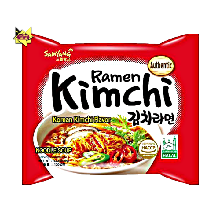 Korean Kimchi Noodle Soup Family Pack 120gm