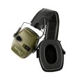Tactical electronic earmuffs, noise proof earphones to protect hearing - dark green-2.