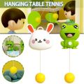 Hanging Indoor with Racket and Balls Exerciser Toy Table Tennis Trainer Pingpong Trainer Interaction Toy. 
