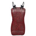 Women Nightgown Lingerie Leopard Print Nightwear Pyjamas Bow Mini Nightdress With Bodycon Nightie Sleepwear Female. 