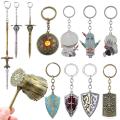 Game Dark Souls Keychain Sun Knight Shield Ornstein Artorias Smough Hammer Key Chain Elden Ring Pendant Cosplay Jewelry. 
